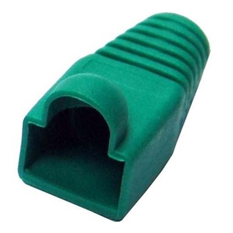DYNAMIX RJ45 Strain Relief Boot (6 mm, Green, 20 Pack)