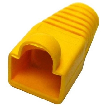 DYNAMIX RJ45 Strain Relief Boot (6 mm, Yellow, 20 Pack)