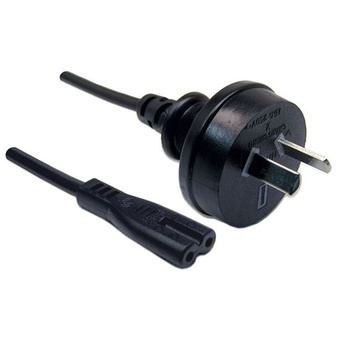 DYNAMIX Power Cord 2-Pin Plug to Figure 8 Connector (Black, 2 m)