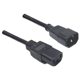 DYNAMIX IEC Male to Female 10A SAA Power Cord (Black, 0.2 m)