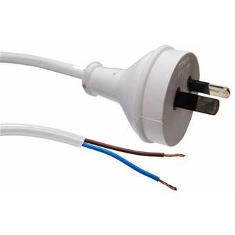 DYNAMIX 2-Pin Plug to 2 Core 0.75mm Bare End Cable (White, 2 m)