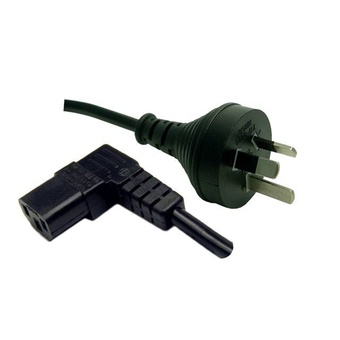 DYNAMIX 3-Pin Plug to Right Angled IEC Female Connector 10A (5m)