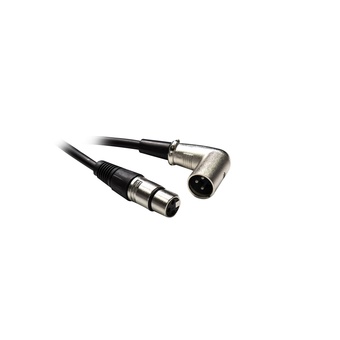 DYNAMIX XLR 3-Pin Right Angled Male to 3-Pin Female Balanced Audio Cable (2m)
