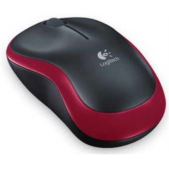 Logitech M185 USB Wireless Compact Mouse (Red)