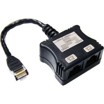 DYNAMIX RJ45 Dual Adapter (2x Digital Ph.) with short Cable