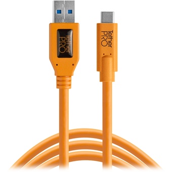 Tether Tools TetherPro USB Type-C Male to USB 3.0 Type-A Male Cable (Orange)