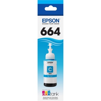 Epson T664 Cyan Ink Bottle 70 ml