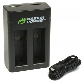 Wasabi Power Dual USB Charger with USB cable for GoPro Fusion
