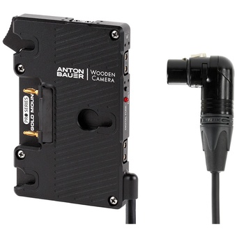 Wooden Camera Pro Gold Mount (4pin XLR Right Angle)