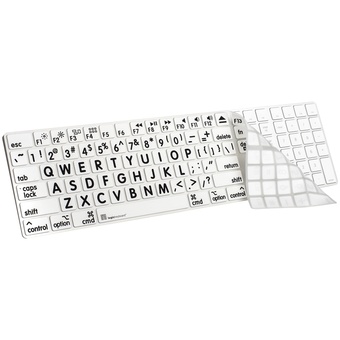 LogicKeyboard XL-Print Cover for Full-Sized Apple Magic Keyboard (Black/White)