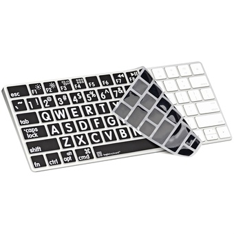 LogicKeyboard LogicSkin Apple Magic Keyboard Cover (US, White on Black)