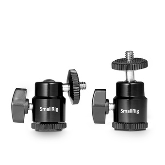 SmallRig 2059 1/4" Camera Hot shoe Mount with Additional 1/4" Screw (2pcs Pack)