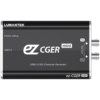 Lumantek ez-CGER mini Live HD-SDI USB Fill/Key and CG Generator with CGER Software
