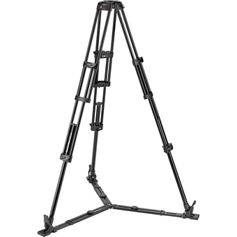 Manfrotto Aluminum Twin Leg Video Tripod with Ground Spreader