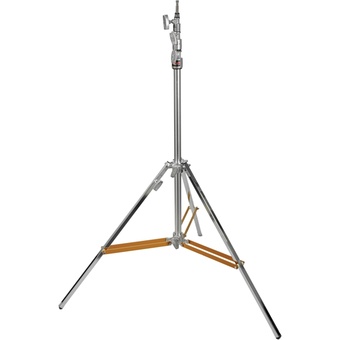 Matthews Hollywood Beefy Baby Triple Riser Stand with Rocky Mountain Leg 3.7m (Silver)