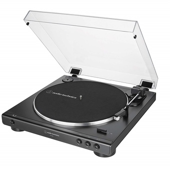 Audio Technica AT-LP60X Fully Automatic Belt-Drive Turntable (Black)