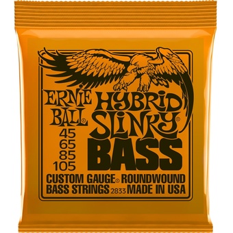 Ernie Ball Hybrid Slinky Nickel Wound Electric Bass Strings (4-String Set, .045 - .105)