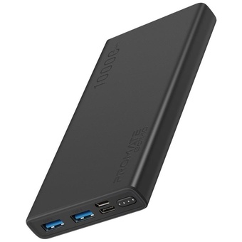 Promate Bolt-10 Smart Charging Power Bank with Dual USB Output (Black)