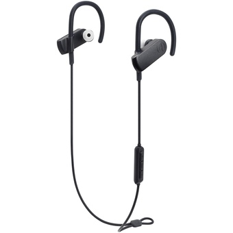Audio-Technica Consumer ATH-SPORT70BT SonicSport Wireless In-Ear Headphones (Black)