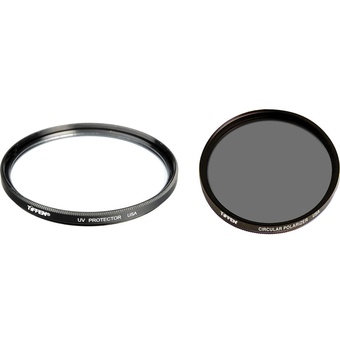 Tiffen 77mm UV Protector and Circular Polarizing Filters Twin Pack