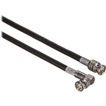 Canare Male to Right Angle Male HD-SDI Video Cable (Black, 6")