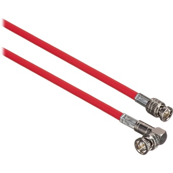 Canare Male to Right Angle Male HD-SDI Video Cable (Red, 1')