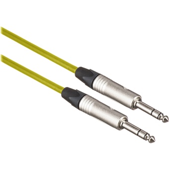 Canare Starquad TRSM-TRSM Cable (Yellow, 1')