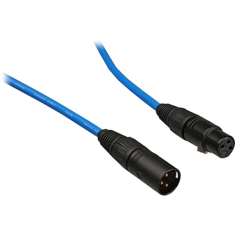 Canare L-4E6S Star Quad XLRM to XLRF Microphone Cable - 6' (Blue)