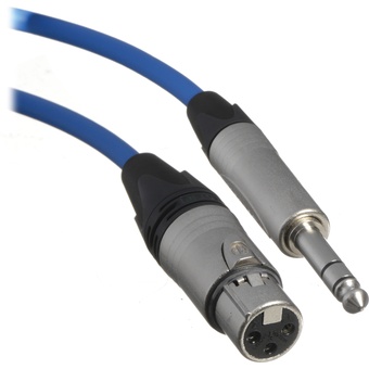 Canare Starquad XLRF-TRSM Cable (Blue, 75')
