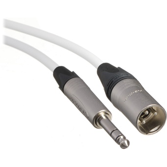Canare Starquad XLRM-TRSM Cable (White, 20')