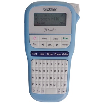 Brother PTH110LB Durable P-Touch Light Blue Label Printer