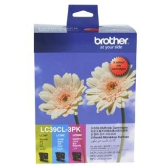 Brother LC39CL3PK CMY Colour Ink Cartridges (Triple Pack)