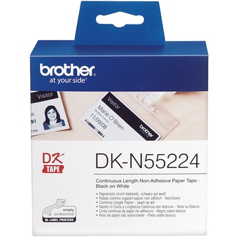 Brother DKN55224 Non-Adhesive Continuous Paper Roll 54mm x 30.48m