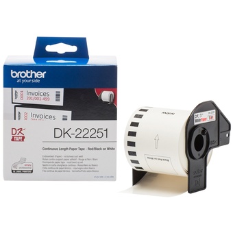 Brother DK2251 Continuous Length Replacement Labels (White, 2.4" x 50')