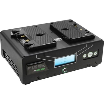Core SWX Fleet Micro 3A Digital Dual Charger for Gold Mount Batteries