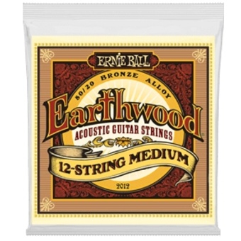 Ernie Ball Earthwood Medium 12-String 80/20 Bronze Acoustic Guitar Strings - 11-28 Gauge