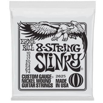 Ernie Ball Slinky 8-string Nickel Wound Electric Guitar Strings - 10-74 Gauge