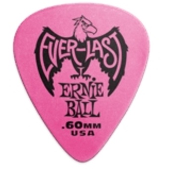 Ernie Ball .60mm Pink Everlast Picks (12 Pack)