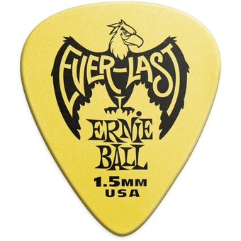 Ernie Ball 1.5mm Yellow Everlast Picks (12 pack)