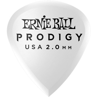 Ernie Ball 2.0mm White Mini Prodigy Picks (6 Pack)