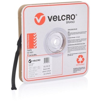 VELCRO One-Wrap Roll of 100 19mm x 200mm Pre-Sized Ties