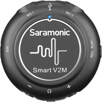 Saramonic Smart V2M Portable Audio Interface with Two Omnidirectional Lavalier Microphones