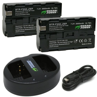 Sony NP-FZ100 Battery (2-Pack) and Dual Charger from Wasabi Power