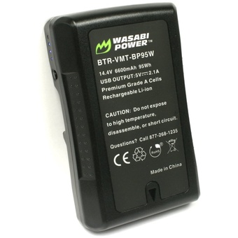 Wasabi Power V-mount Battery (14.4V, 6600MAH, 95WH)