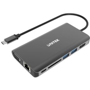 UNITEK USB 3.1 Type-C Aluminium Multi-Port Hub with Power Delivery