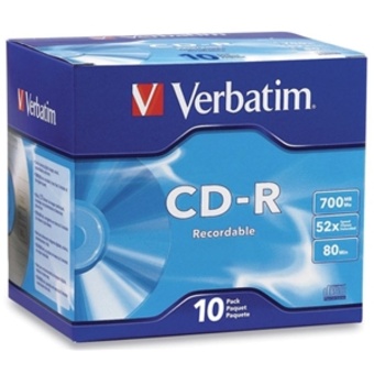 Verbatim CD-R 700MB 52x 10 Pack with Jewel Cases