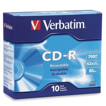 Verbatim CD-R 700MB 52x 10 Pack with Slim Cases