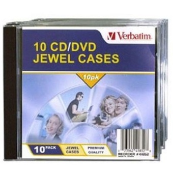 Verbatim CD/DVD 10 Pack Clear Jewel Cases