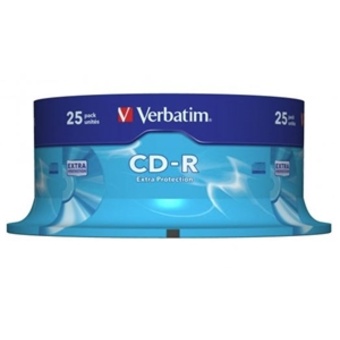 Verbatim CD-R 700MB 52x 25 Pack on Spindle