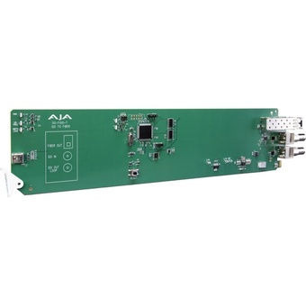 AJA openGear 1 Channel 3G-SDI to Multi-Mode LC Fiber Transmitter